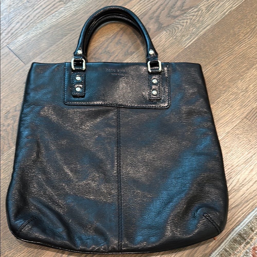 Kate Spade Black Pebbled Leather Tote